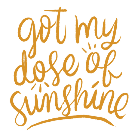 Got my dose of sunshine